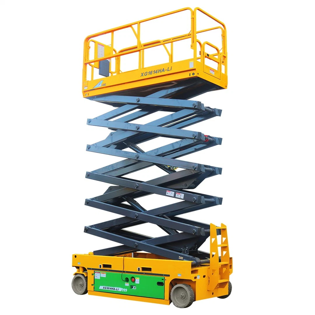 Mobile Hydraulic Scissor Lifting Platform Xg1614ha-Li 16m Scissor Lift for Sale