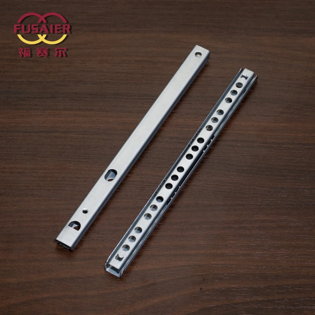 Furniture Hardware 17mm Two Way Retractable Drawer Slide Rail