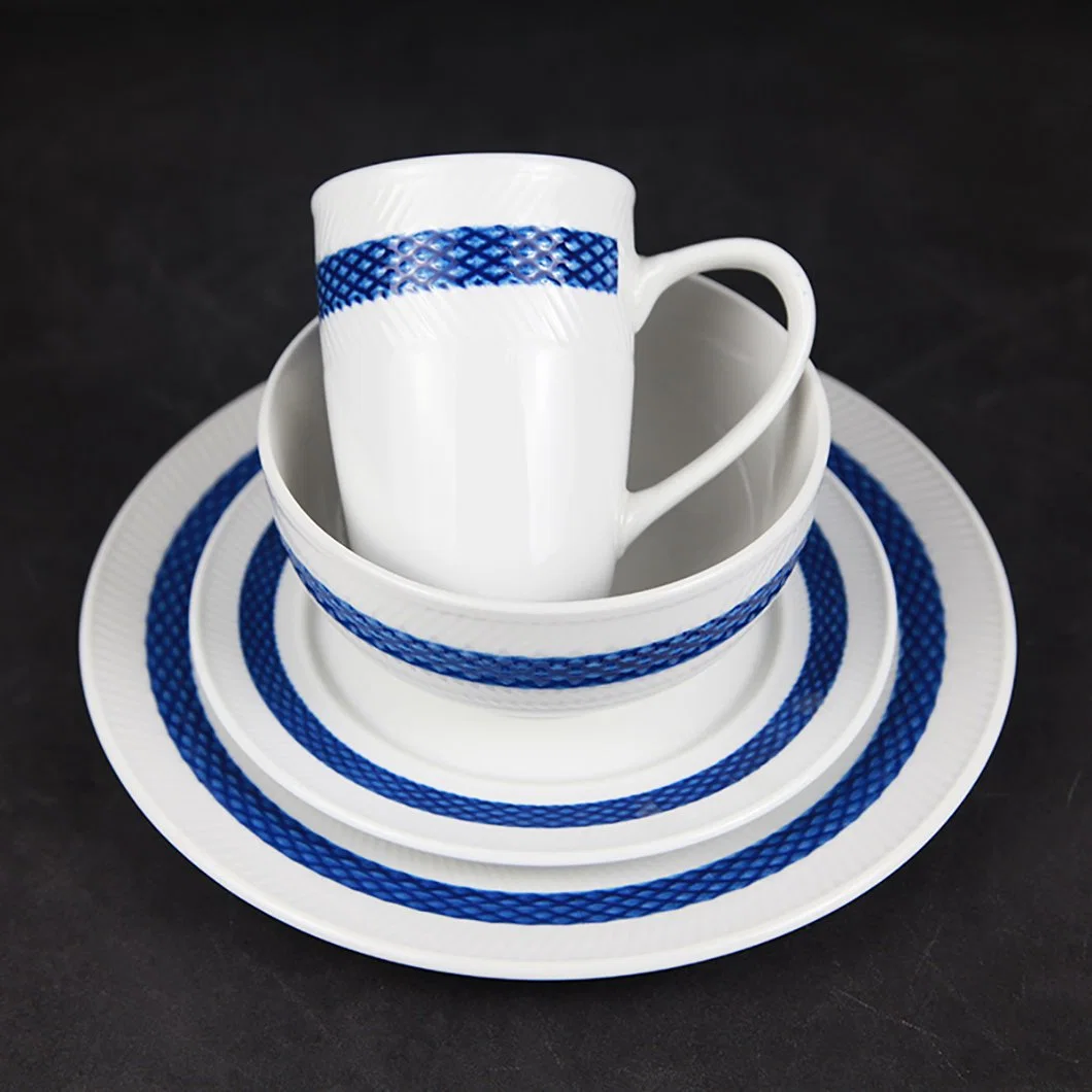 New Design Customized Decal Tableware Hot Sale Gift Package Ceramic Dinnerware Set