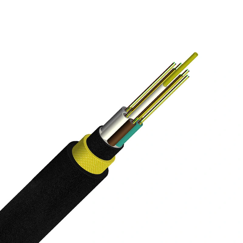 Comunicación de fibra óptica Cable blindado