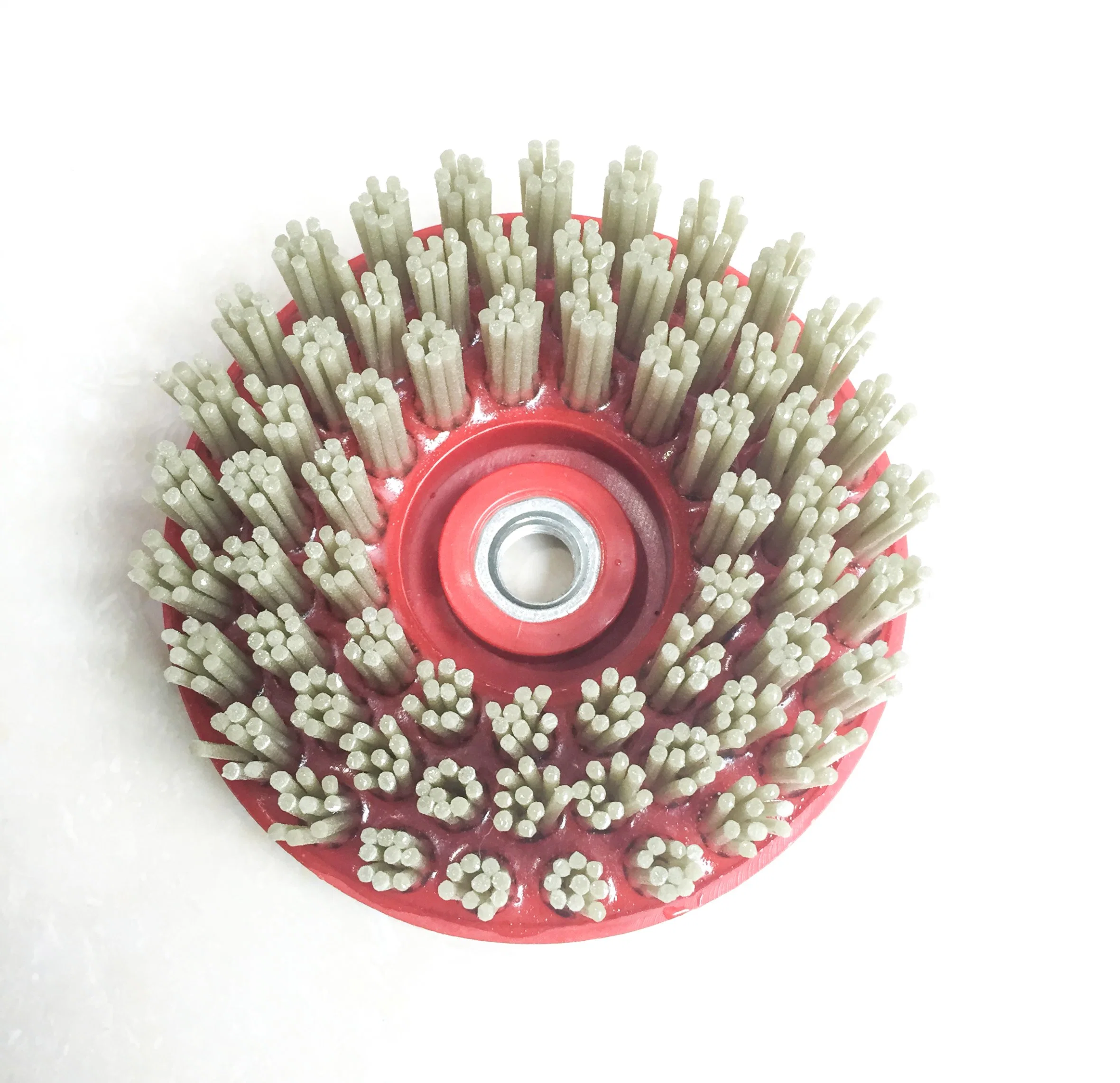 Long Life Stone Diamond Nylon Frankfurt Abrasive Brush for Marble Antique Texture