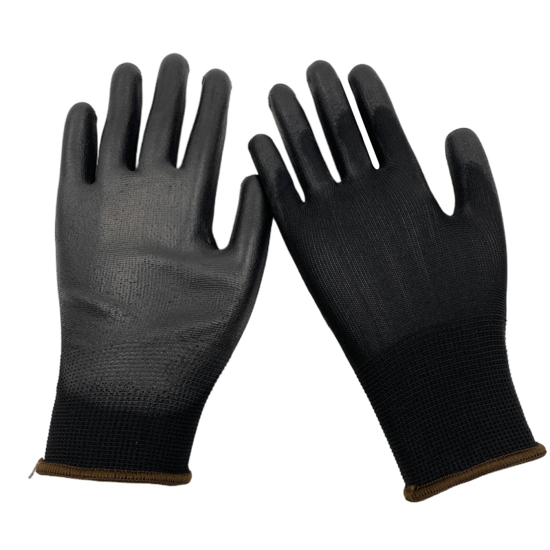 13 or 15g Polyester Liner PU Coated Work Glove