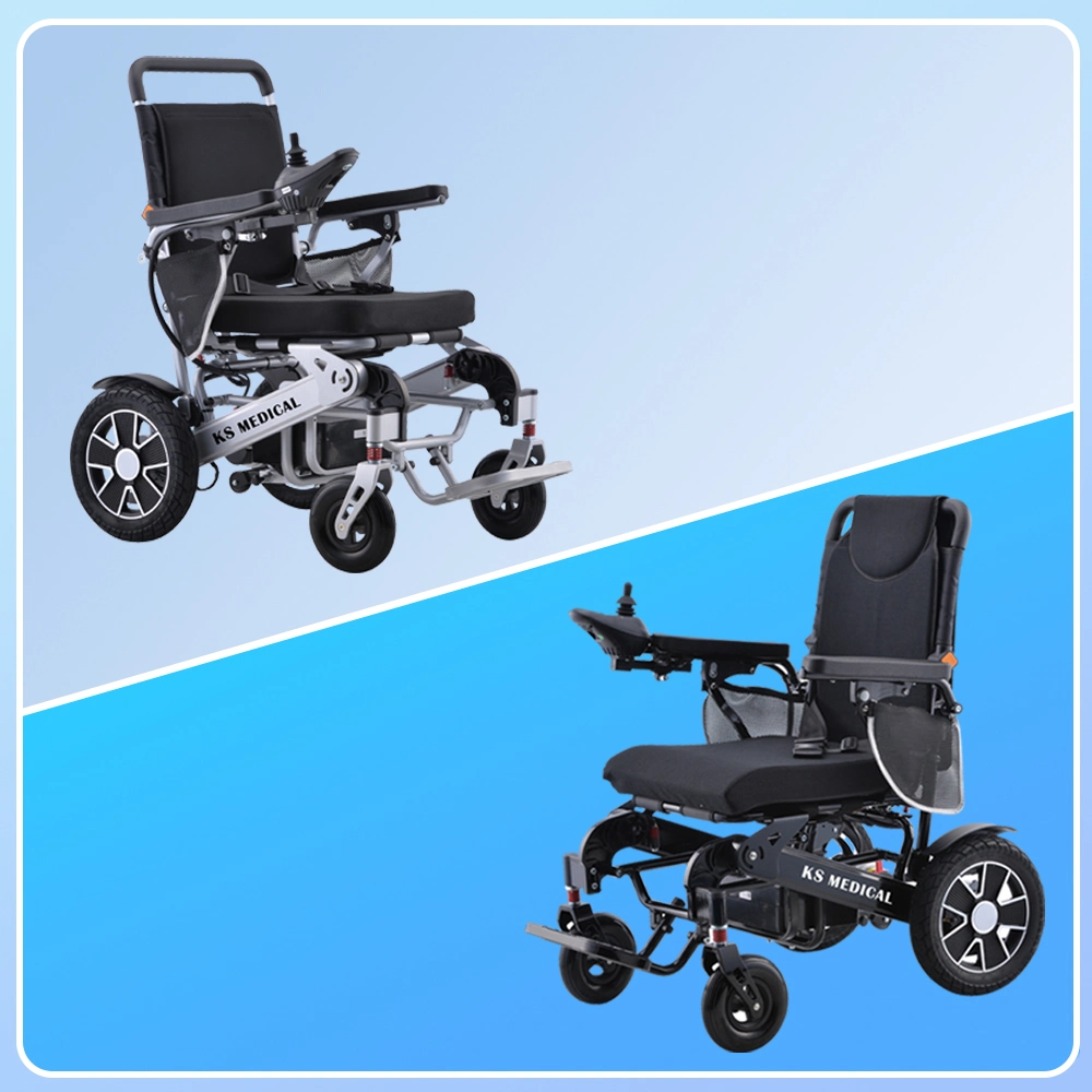 Ksm-606af Mdr Aluminium Auto Folding Electric Power Wheelchair Mobility Chairs for Disabled Travel