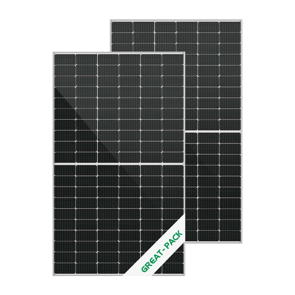 182mm Half Cell Silvery Monocrystalline PV Module Solar Panel