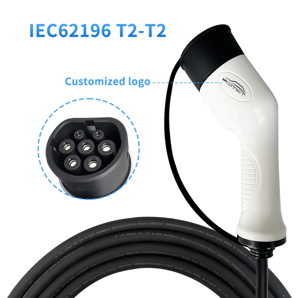 250V/480V Electric Vehicle Charger 32A 7kw EV Charging Connector Cable