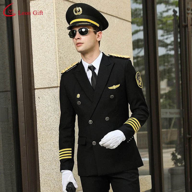 Custom Logo Work Clothes Suit Male Property Hotel Gate Guard Concierge Clothing Uniform Spring and Autumn Security Uniforms Clothes