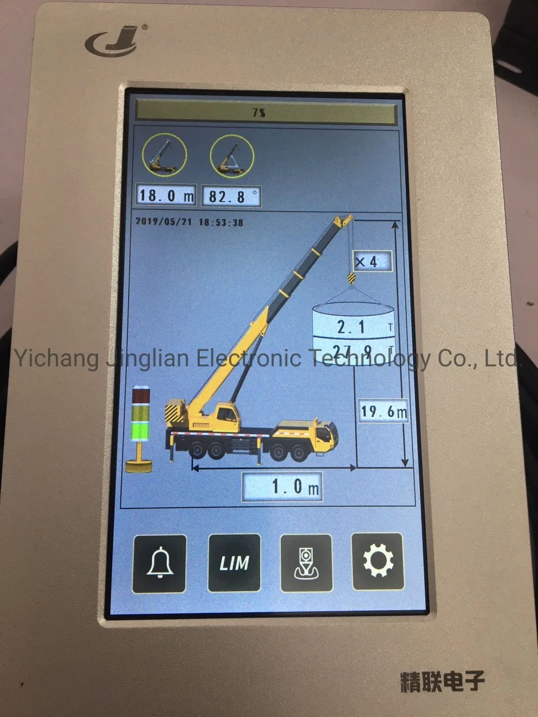 Automatic Safe Load Indicators for XCMG 25t Crane on Construction Site