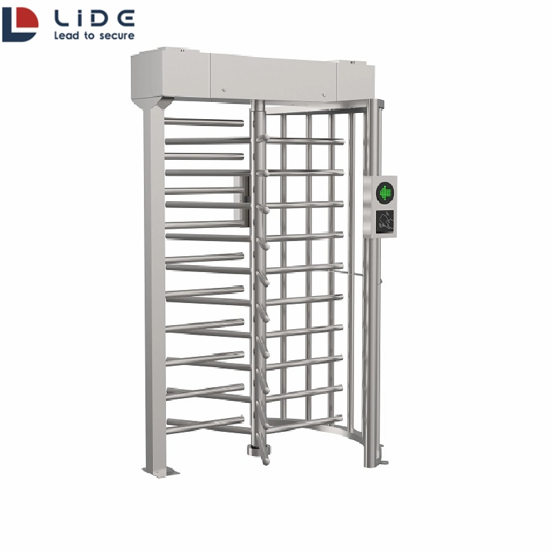 Mechanical RFID Time Attendance Full Height Turnstile Steel Revolving Gate for Stadium Access Management