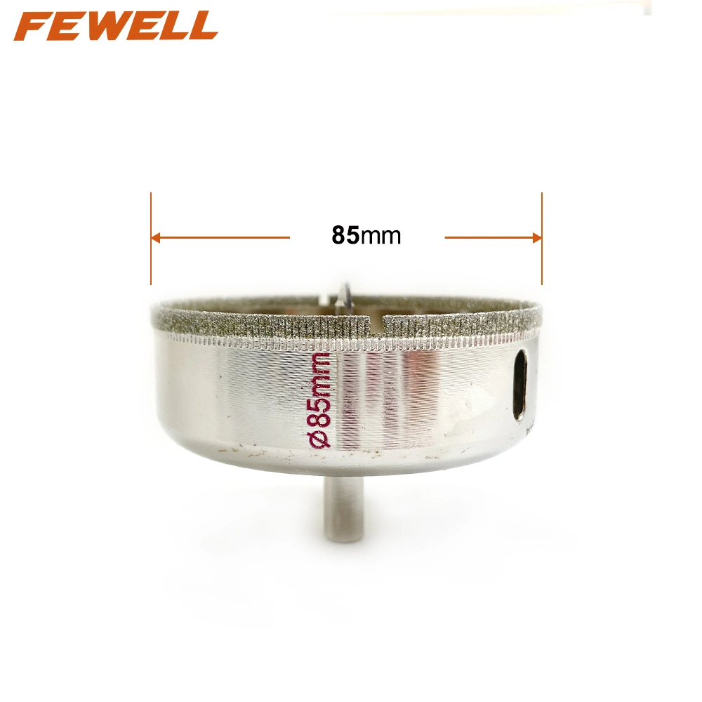 Diamond Positioning Core Drill Bit Cutter Suppliers Circle Hole Saw 85mm for Glass Tiles Ceramic Porcelain Marble