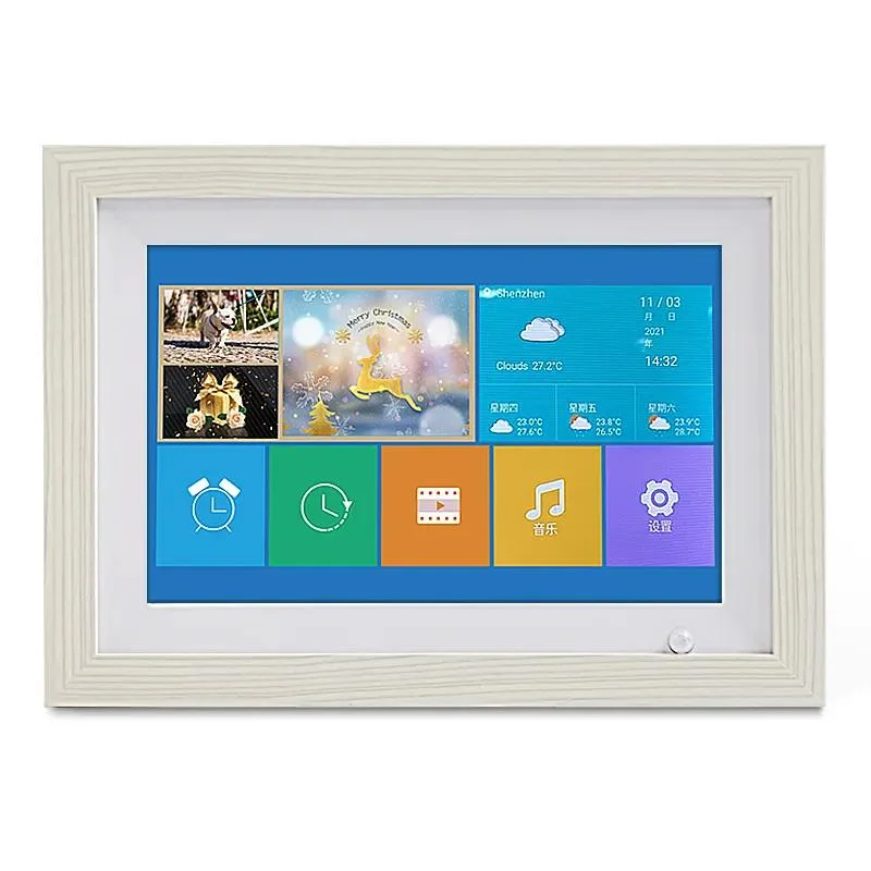 Wall Mountable 10.1 Inch Digital Photo Frames LCD IPS Display Digital Picture Frame with Auto Slideshow