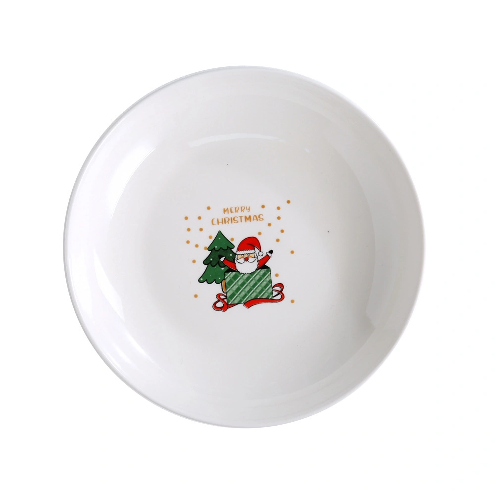 Christmas Ceramic Tableware Set 4 Bowls 2 Plates Live Jewelry Bank Marketing Holiday Gifts