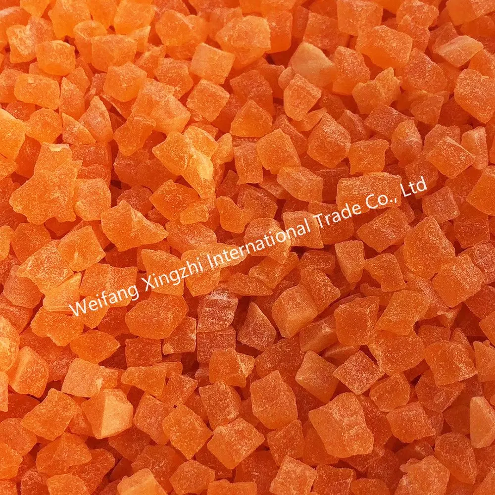 Delicious Taste Sweet and Sour Dehydrated Papaya Dice