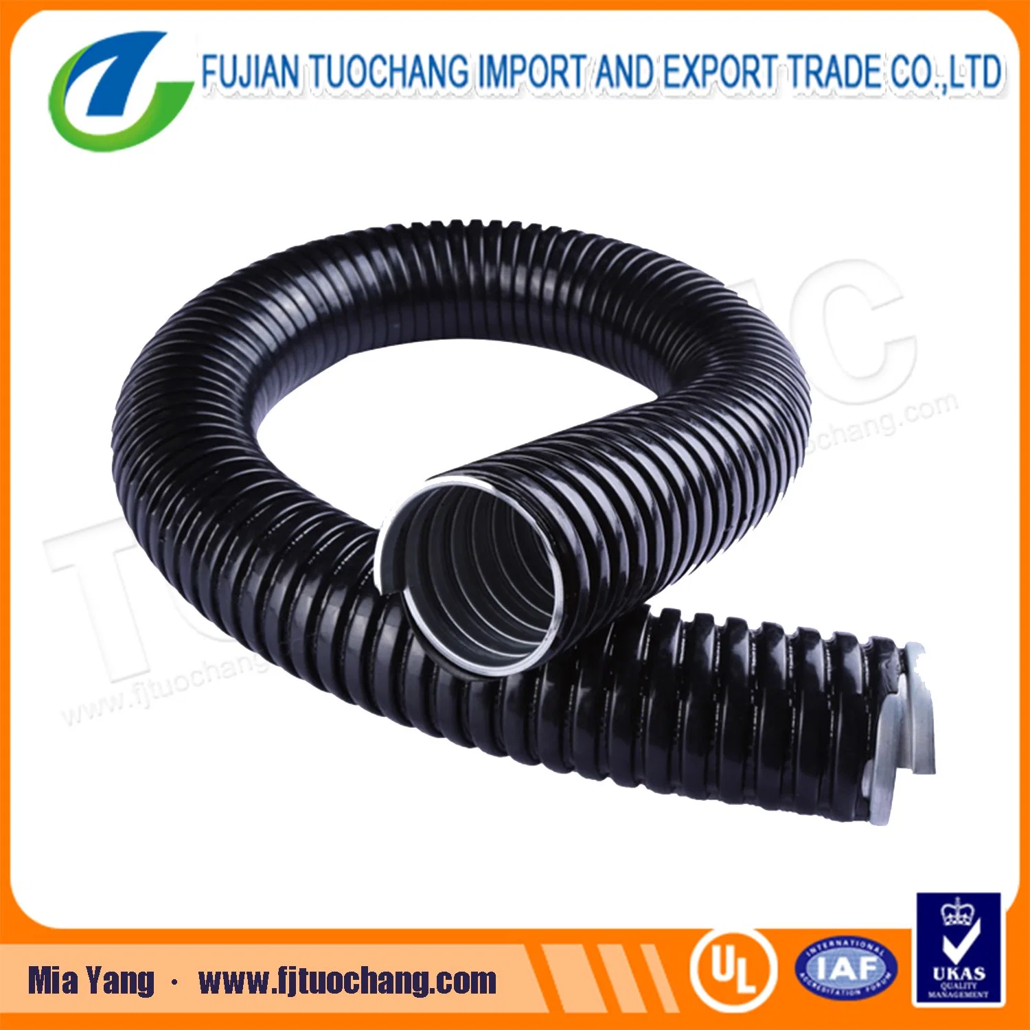 PVC Coated Flexible Corrugated Electrical Conduit Pipes