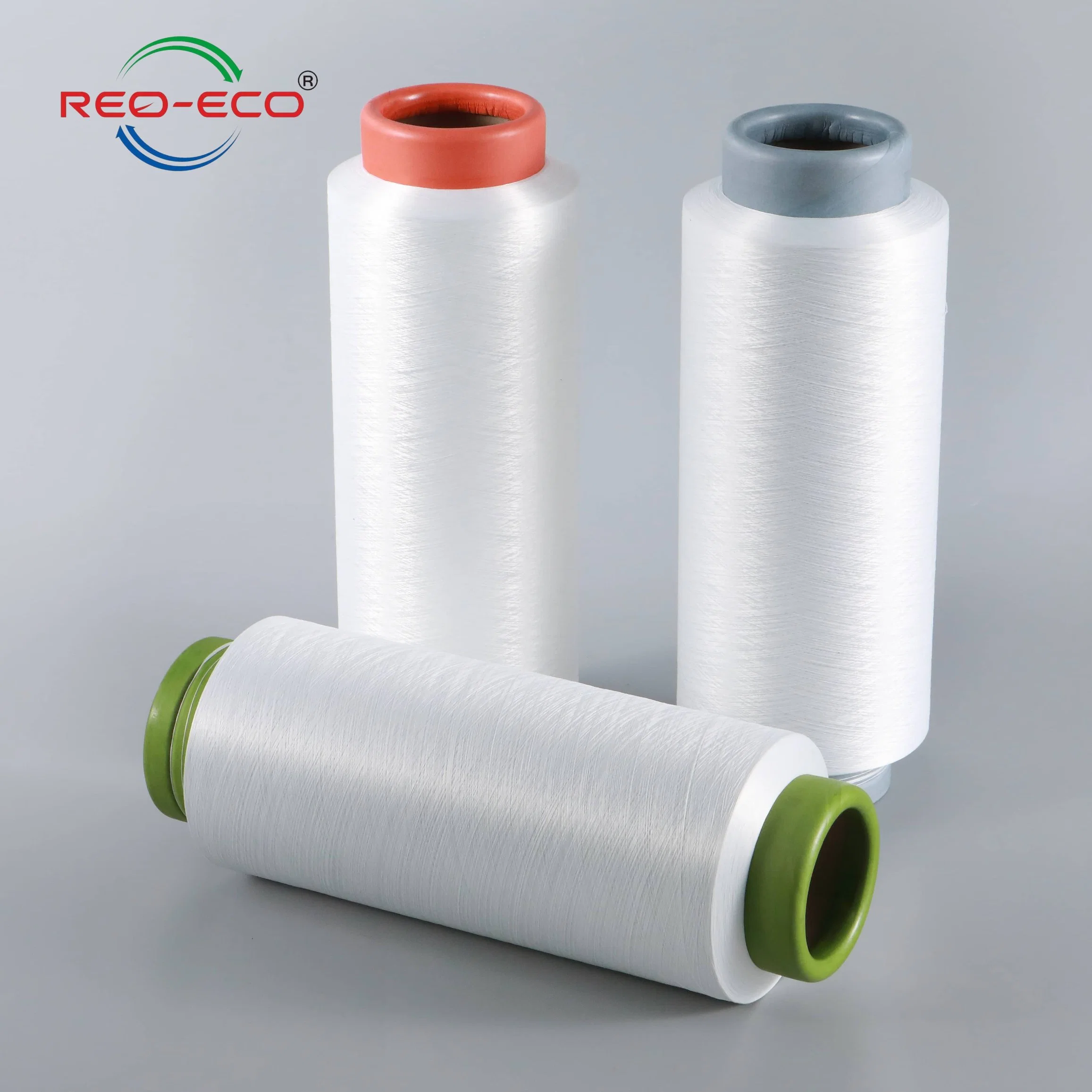 Fils recyclés à chaud 100 % fils de filament en polyester recyclé 150d/144f FDY Reo-Eco Certification GRS Expert en filament super fin