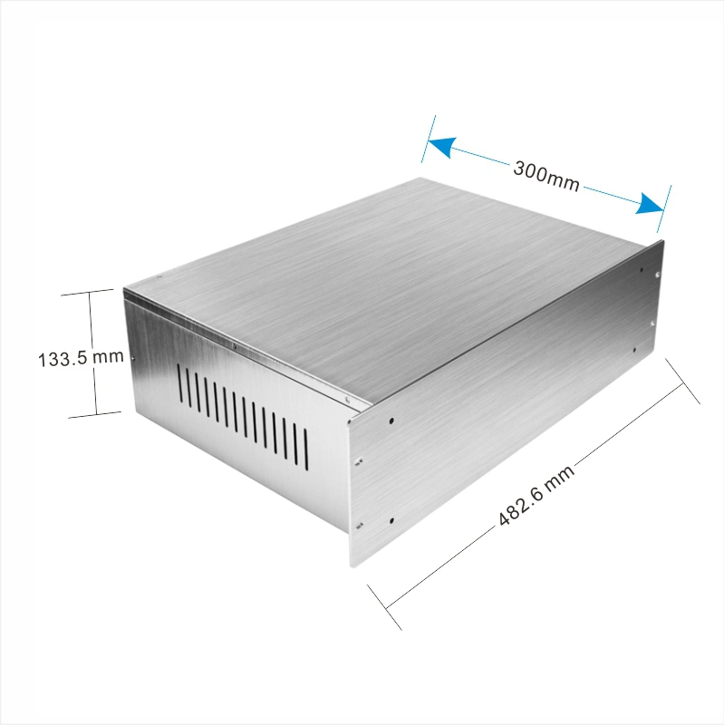 La fabricación de 19pulgadas 3U 2U de aluminio de 4U de rack de amplificador de caso