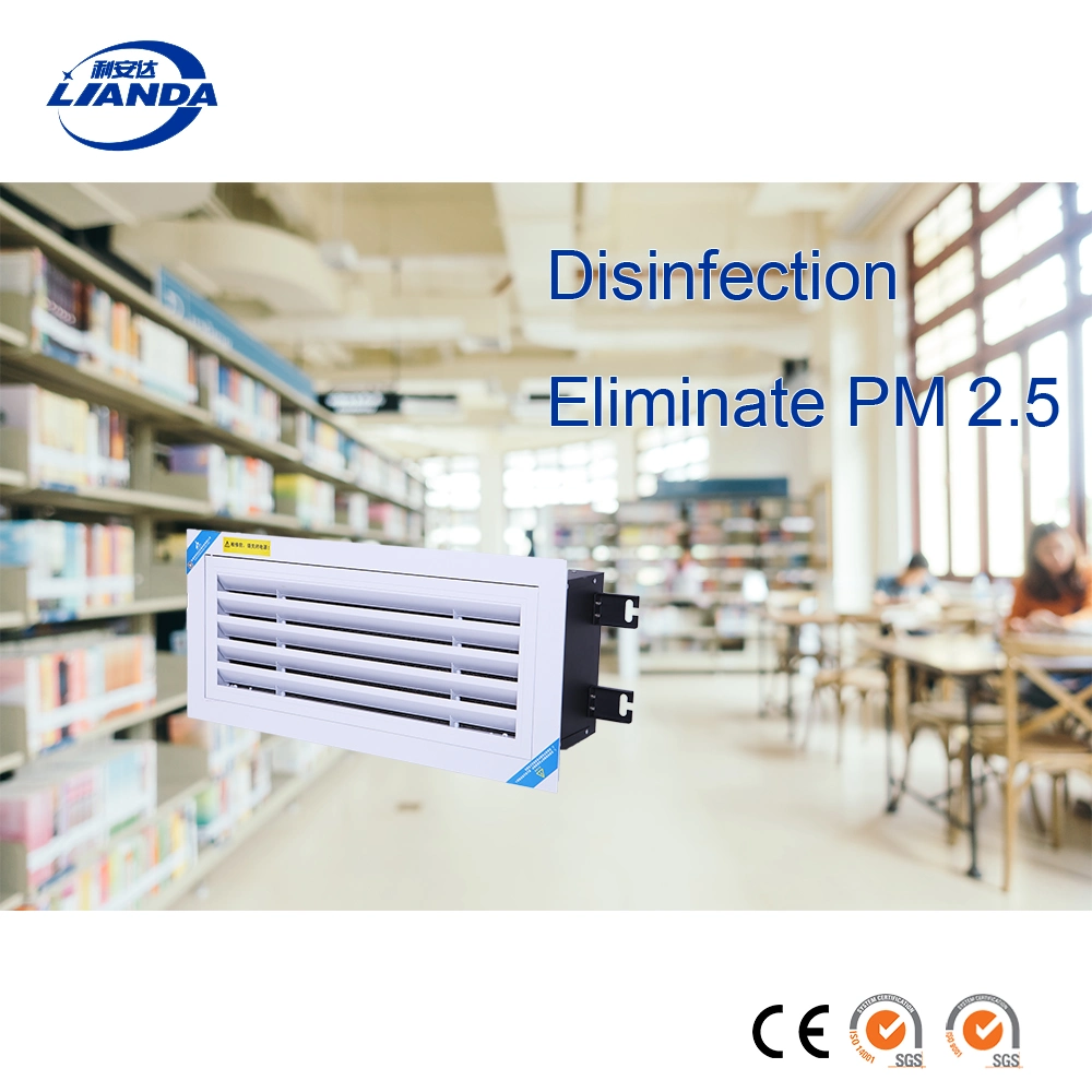 Office HVAC sistema de aire acondicionado Limpiador de aire Comercial Tuyere electrostático Purificador de aire de plasma