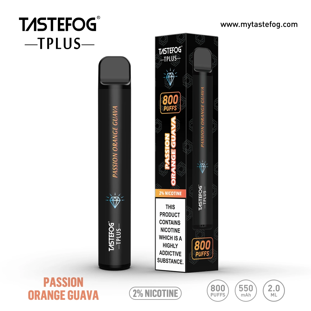 Custom Tastefog Tplus Eshisha Vape 800 bouffées vaporisateur stylo jetable