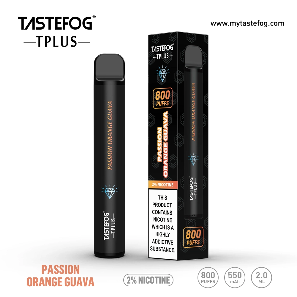 Custom Tastefog Tplus Eshisha Vape Einmal 800 Puffs Vaporizer Pen