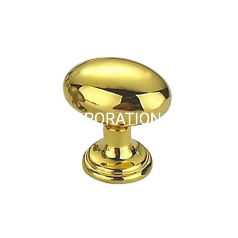 Vente à chaud alliage de zinc 22mm champignons Golden Door Knob Office Bouton de tiroir