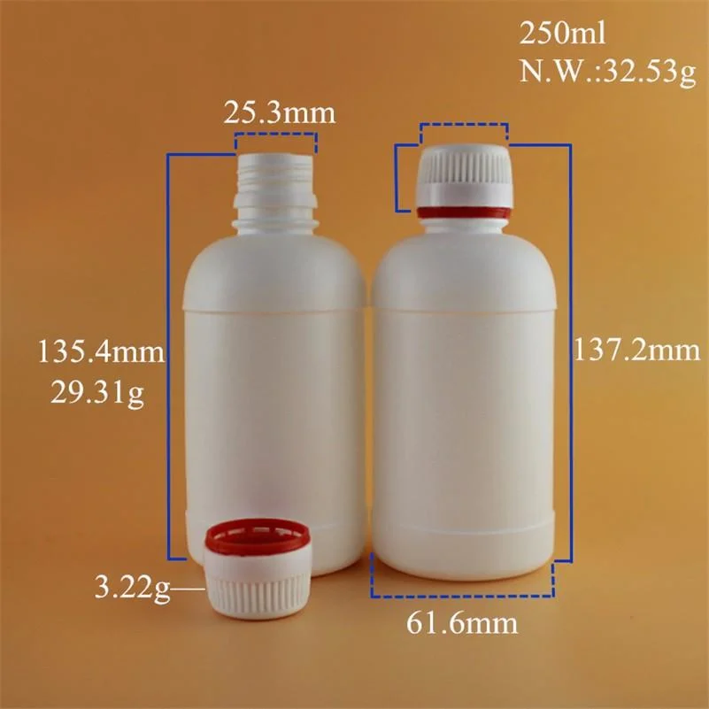 Fabrik Preis HDPE Plastikflaschen 500ml, 1000ml Pestizid / Veterinärmedizin / Flüssigdünger Flaschen