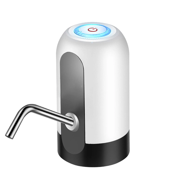 Mode de conception de mode à domicile ou au bureau en utilisant une pompe à eau potable droite en bouteille rechargeable via USB avec batterie rechargeable pour bouteille d'eau pure de 5 gallons.