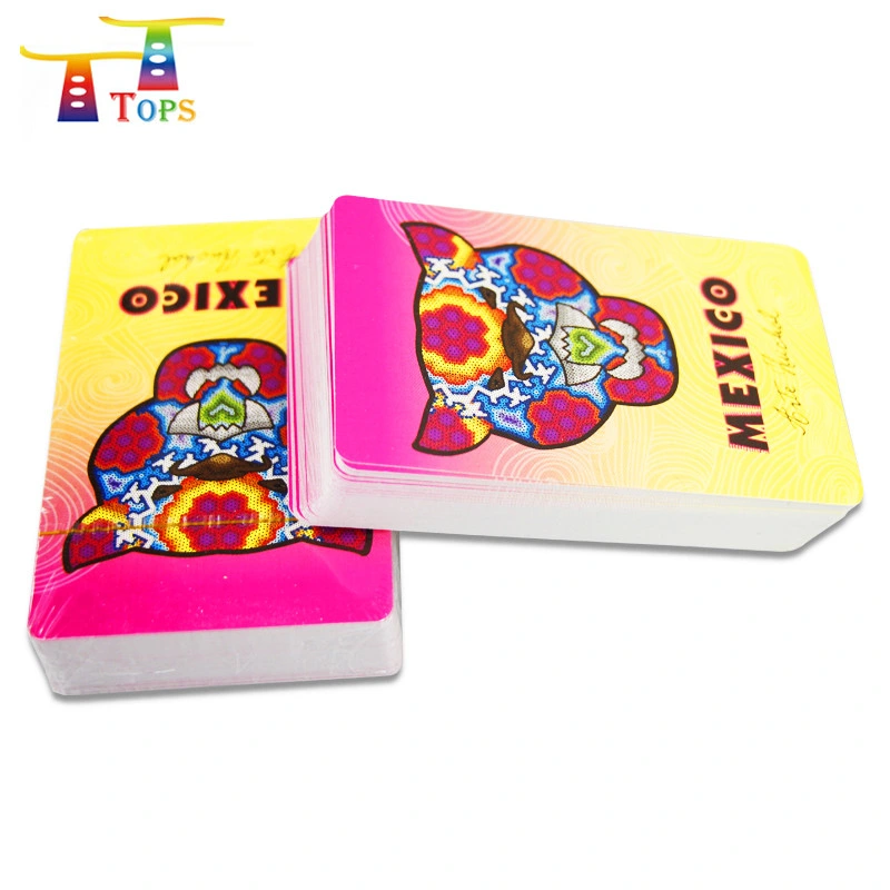 Family Game Front and Back Both Sides Printed Holder Box Logo Paper Poker Cards