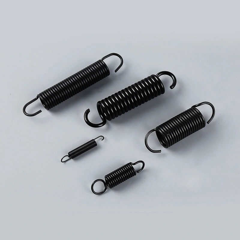 Black Metal Carbon Steel Stainless Steel Spiral Coil Small Extension Pull Spring