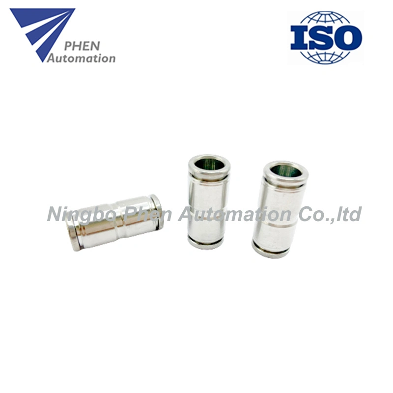 Original Factory Phen Brand Stainless Steel Straight PU 4/6/8/10/12/14/16mm Push in Air Hose Fitting