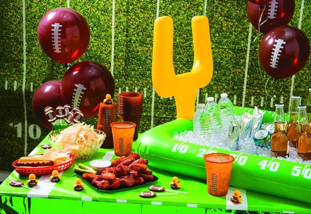 Inflatable Football Field Buffet Cooler with Goal Posts