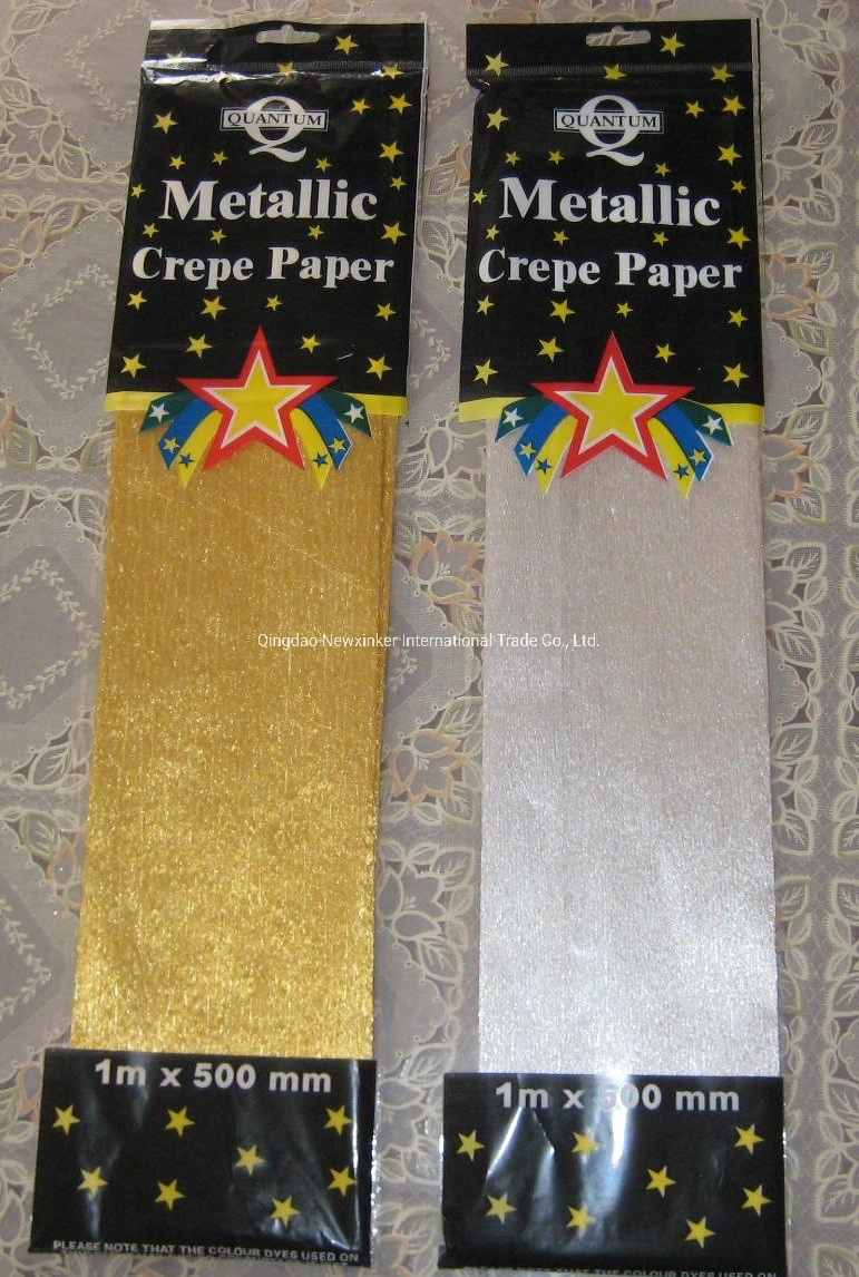 Supply Handmade School Craft Crepe Paper Sheet Roll for Wrapping