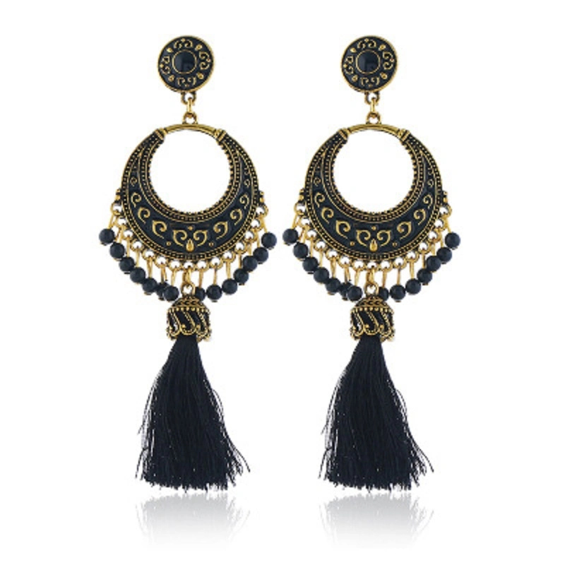 Bohemian Tassel Earrings Vintage Ethnic Jewelry Earrings Fashion Dangle Earrings Esg13450