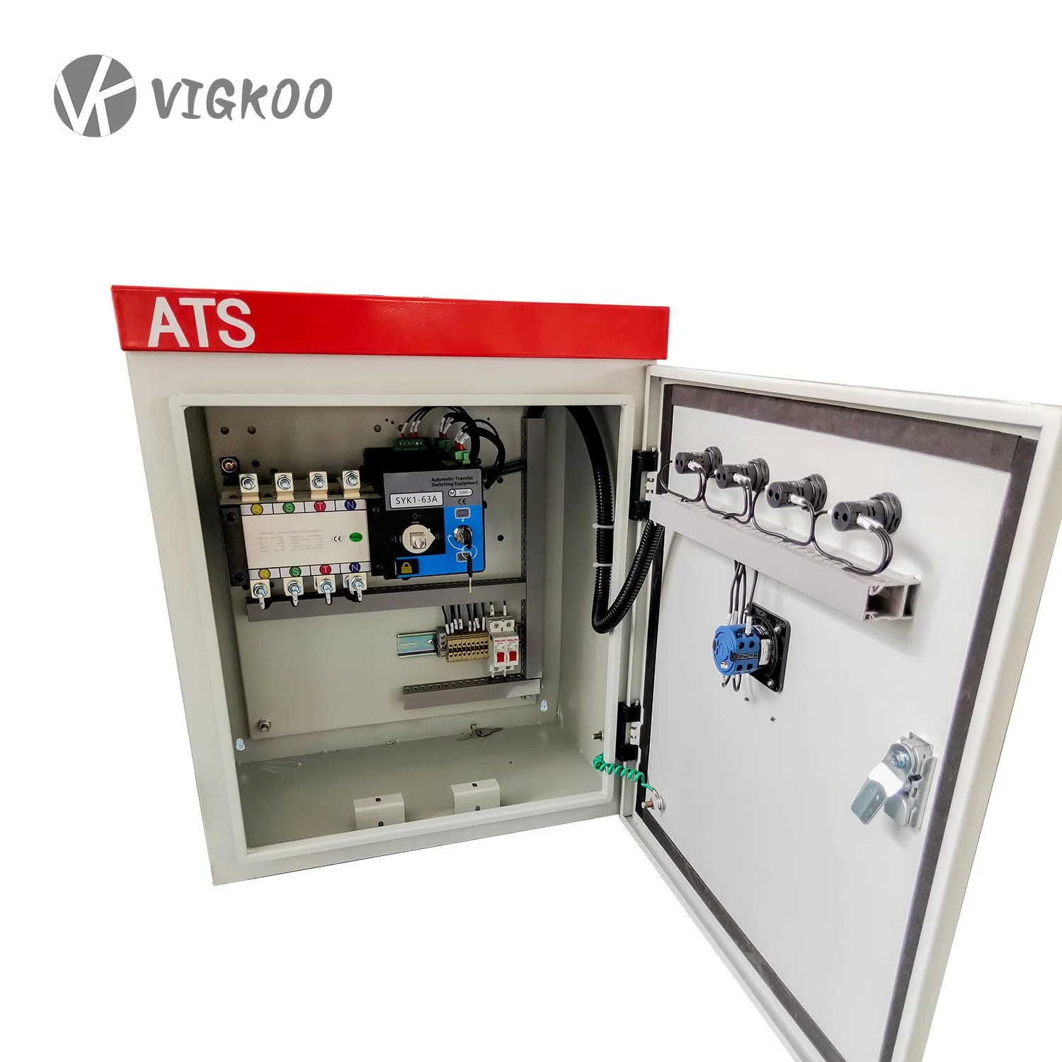 Automatic Transfer Switch for Generator ATS Panel Changeover 63A/100A/125A/160A 3p 4p ABB Socomec Available China Genset Controller Supplier