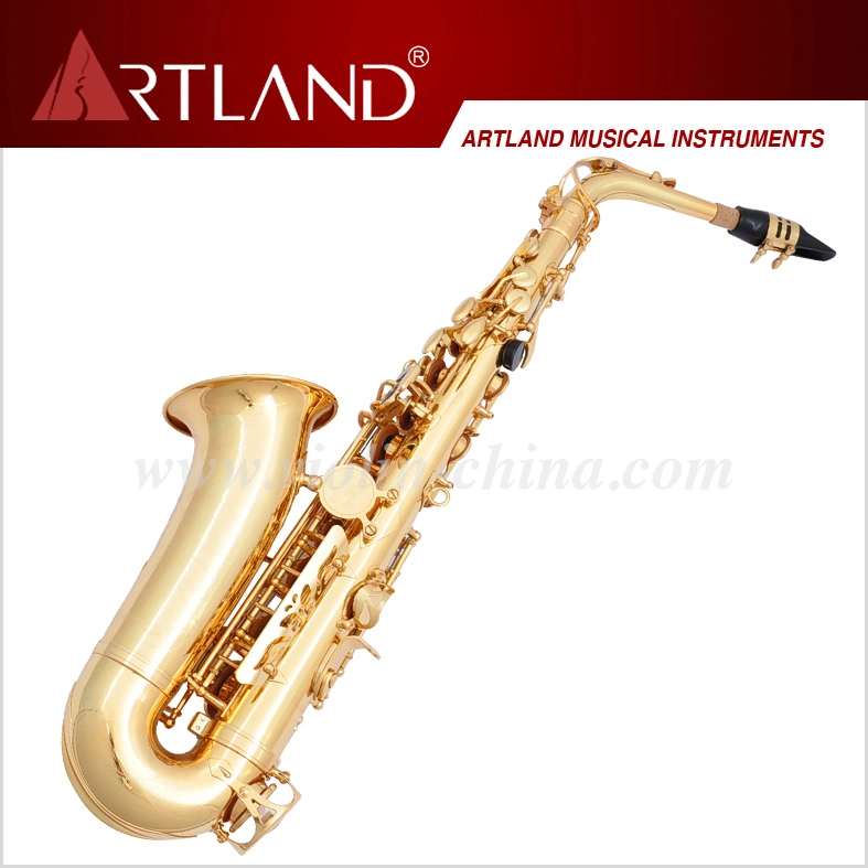 Eb Key Golden Lacquer Finish Professional Alto Saxophone (AAS5506G)