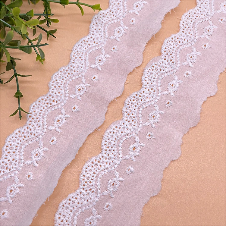 Jacquard and Textornic Tc Net Embroidery Lace Fabric for Home Textile Curtain Accessories