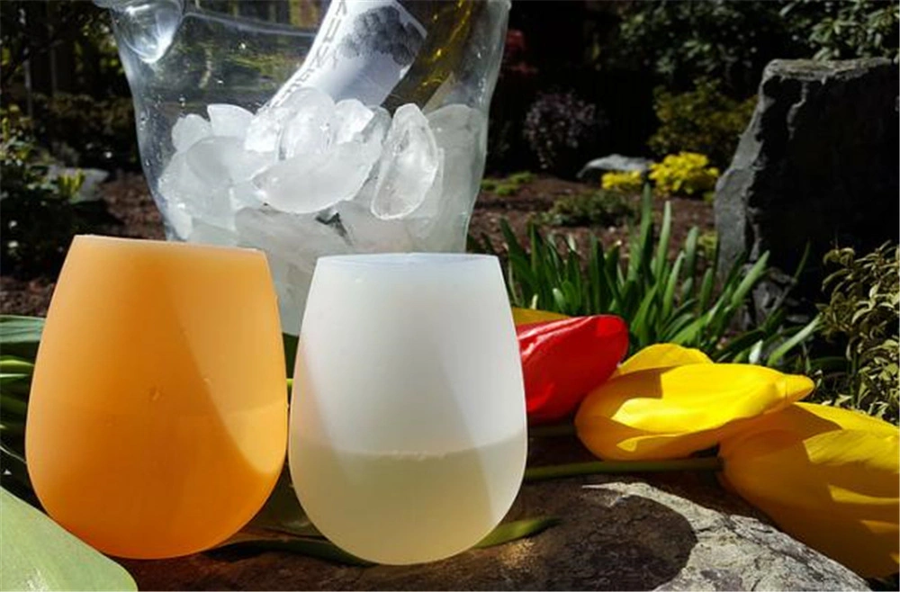 Portable Silicone Wine Cup Unbreakable Foldable Shatterproof Cups Travel Picnic Camping Water Beer Tee Drinkware