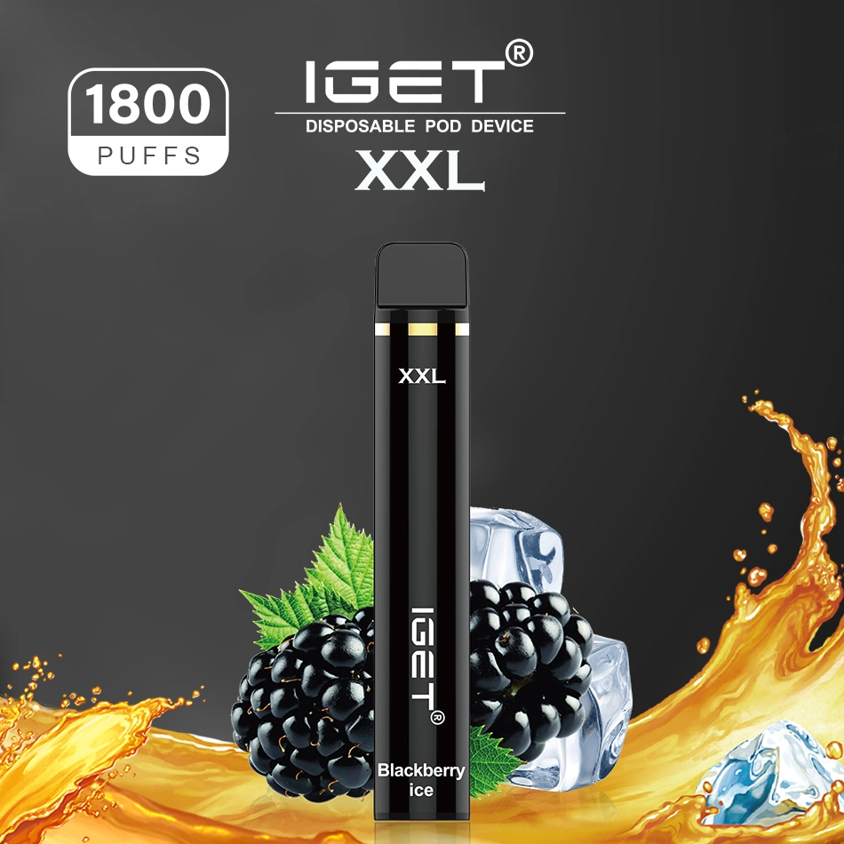 Best E Juice Flavor Iget XXL Vape Mini Electronic 1800 Puffs Disposable Vape Pen