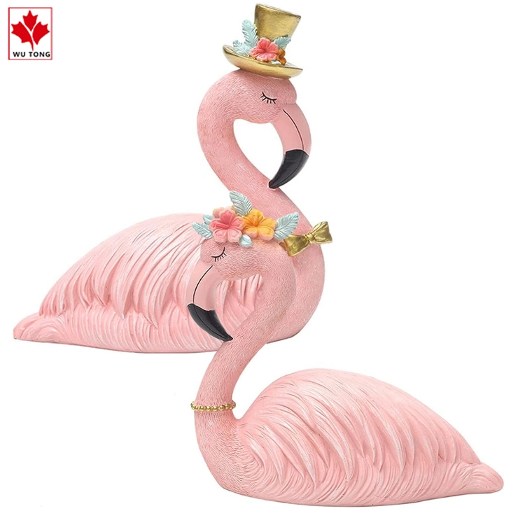 Weeding Birthday Cake Resin Couple Flamingo Baby Birthday Party Cake