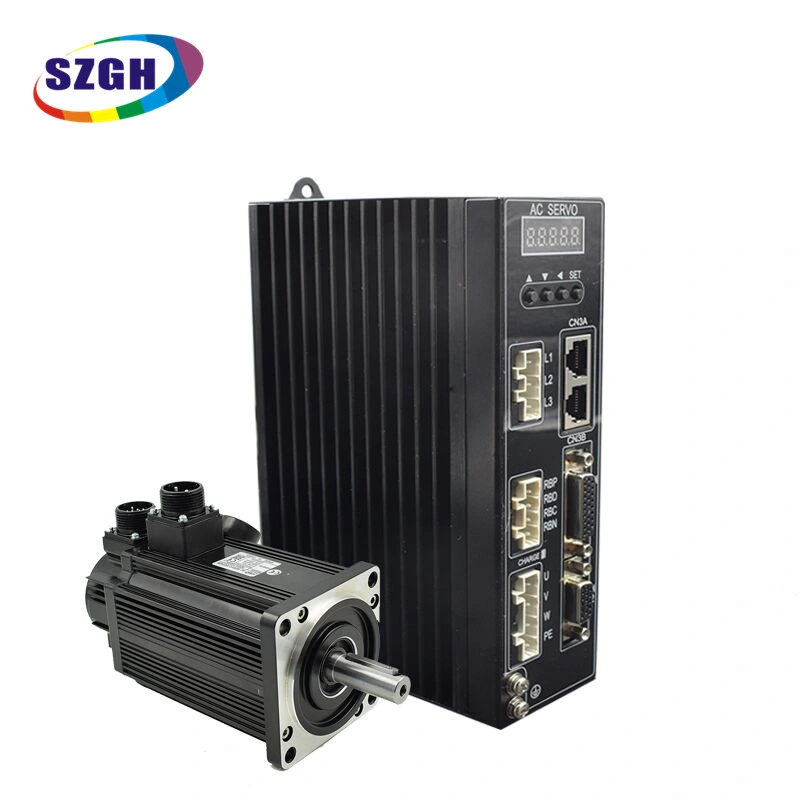 certificado CE 130mm NEMA 52 AC Servomotor 220V 1KW 4 Nm do motor eléctrico, Servomotor e condutor, Motor de CA para o CNC Controlador de moagem