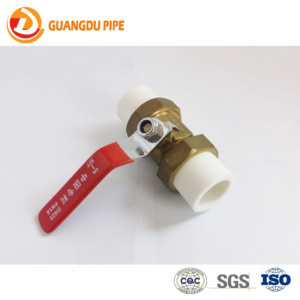 PPR Anti-Bacterial Pipe and PPR Brass Valve Fittings with SGS Certificate