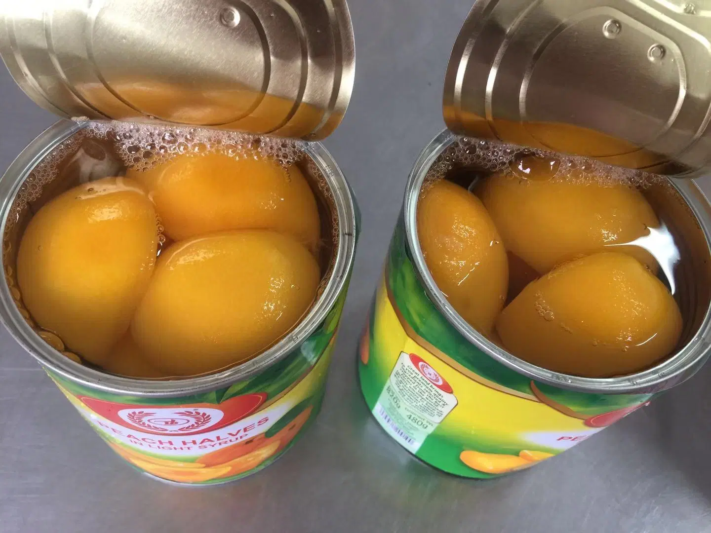 Canned Peaches Fresh Canned Yellow Peach in Lt. Syrup From China