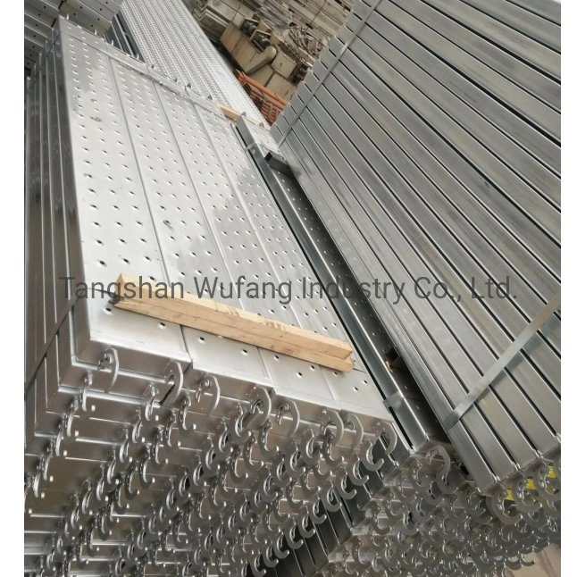 Factory Supply Cheap Scaffolding Walk Boards Galvanized Steel Catwalk Panel Price Scaffolding Platform Scaffold Plank with Hook