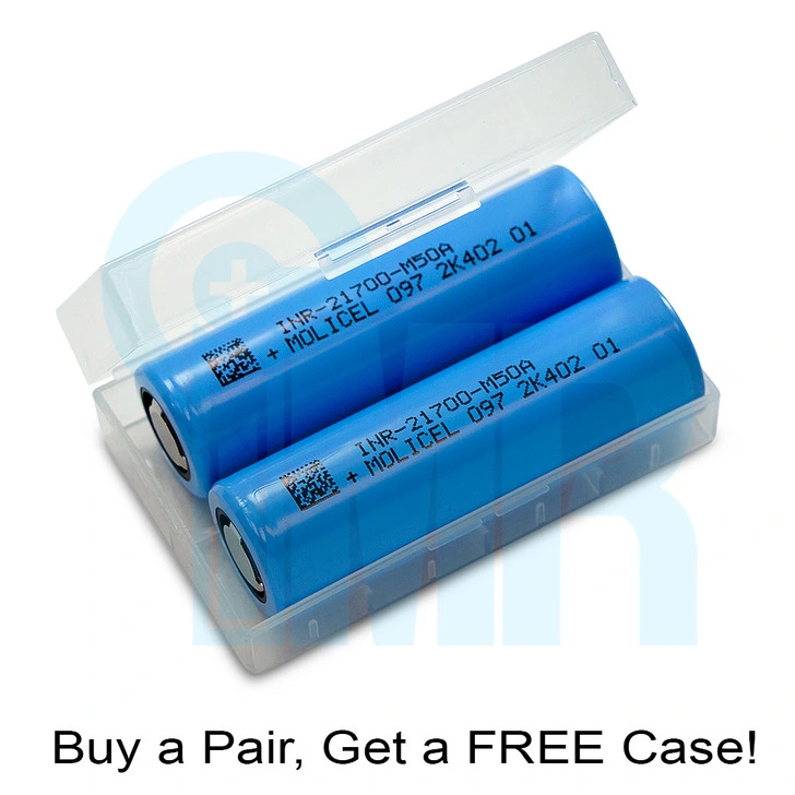 Molicel 21700 3.6V Battery Lithium Ion Rechargeable Battery with Low Internal Resistance