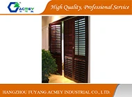 Elegant Solid Wood Window/Door Shutter Brown Colour for Villa House