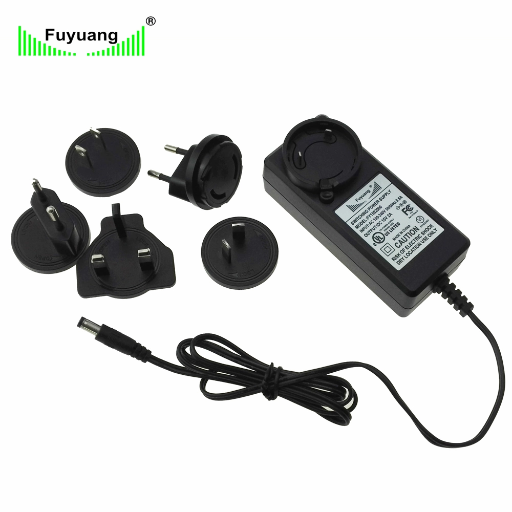 Plug-in Fuyuang 12V 3um adaptador DC AC Power Adapter com nós, UE, Au Tomada CA