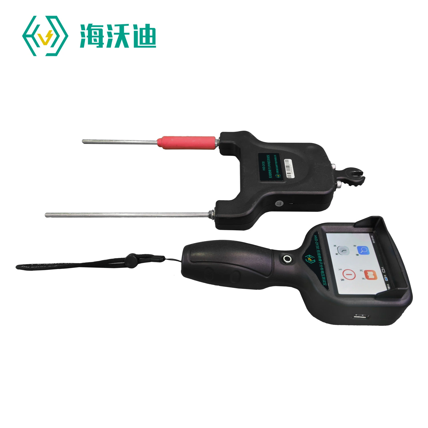 High-Voltage Insulator Voltage Value with Electric Measuring Instrument Insulator Measuring Instrument