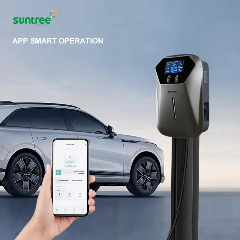 Manufacturer Factory 1 Phase 32A 7kw AC EV Smart Ocpp1.6j EV Car Charger Wallbox with WiFi APP