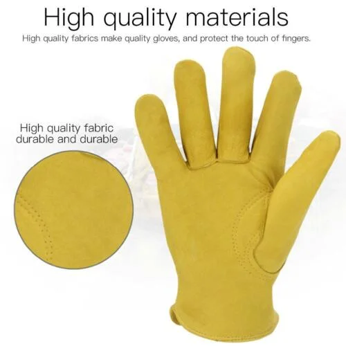 Work Gloves Sheepskin Leather Security Protection Cutting Working Handschuhe