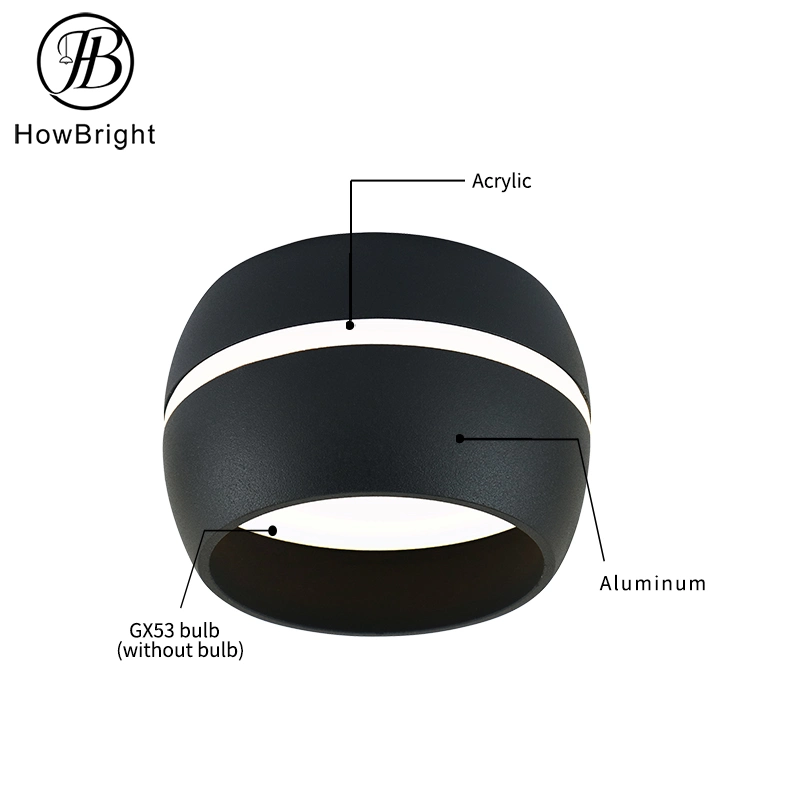 Ceiling Spotlight Aluminum LED Light Gx53 Fixture Surface Mounted Downlight