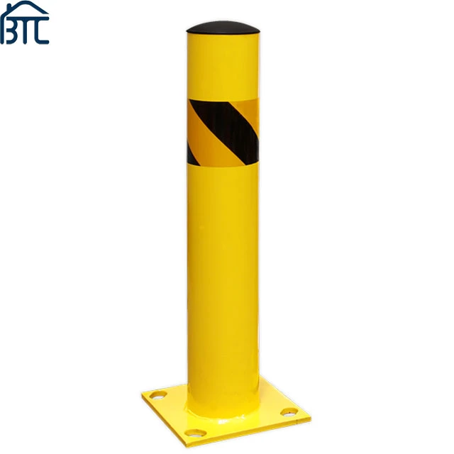 36" 42" 48" haute barrière de sécurité en acier du tuyau jaune Bollard Post.