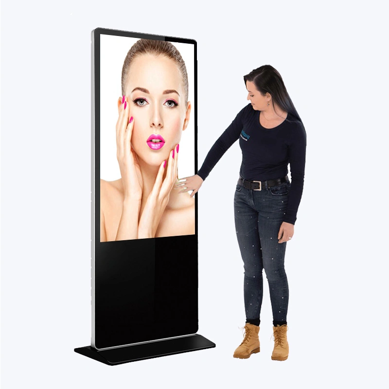 42 Inch LCD Display Touch Screen Free Standing Kiosk Subway Digital Signage Screens